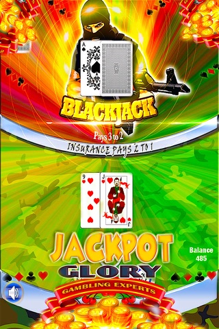 Offline Sniper Attack Blackjack Shooter Strike - Free 3D Sniper Urban Casino BlackJack 21 Card Game screenshot 3