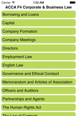 ACCA F4 Corporate &BusinessLaw screenshot 2