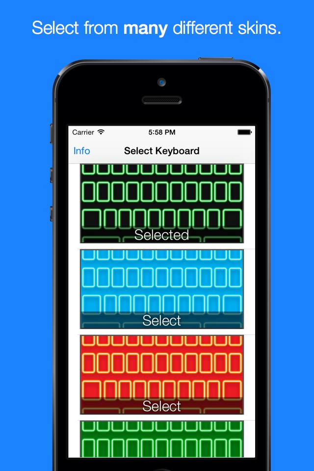 Neon Colored Keyboard screenshot 2