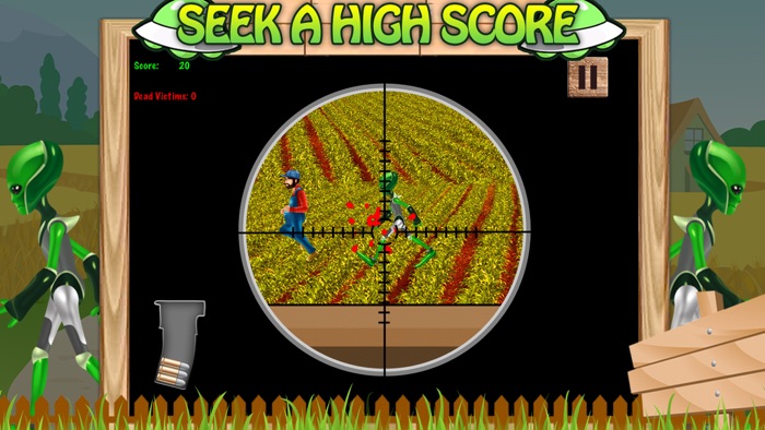 Alien Farm Attack Sniper Game FREE