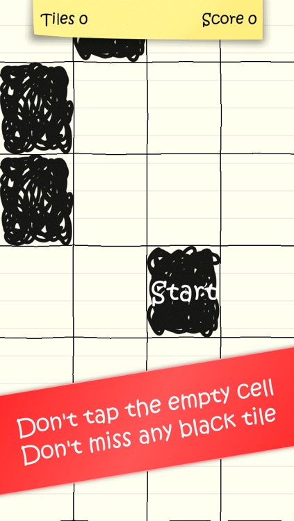 Doodle Tiles: don't tangle the empty cells on lyne's sketch book in time