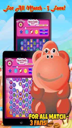 Sweet Candy Animals ~ Match the Sweet Animal-s to Crush them(圖2)-速報App