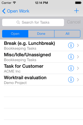 WorkTrail - Time Tracking screenshot 2