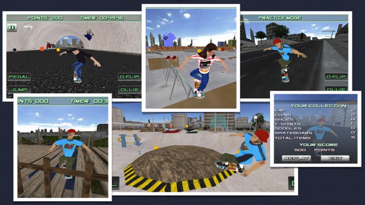 Skateboarding 3D Free Top Skater Action Board Game