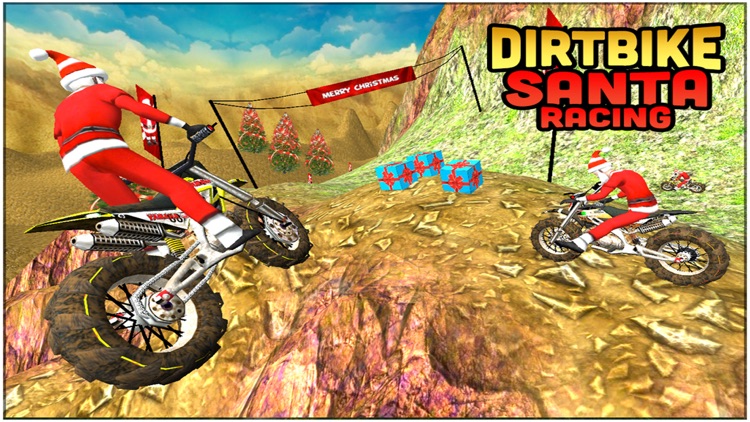 Dirt Bike Santa Racing