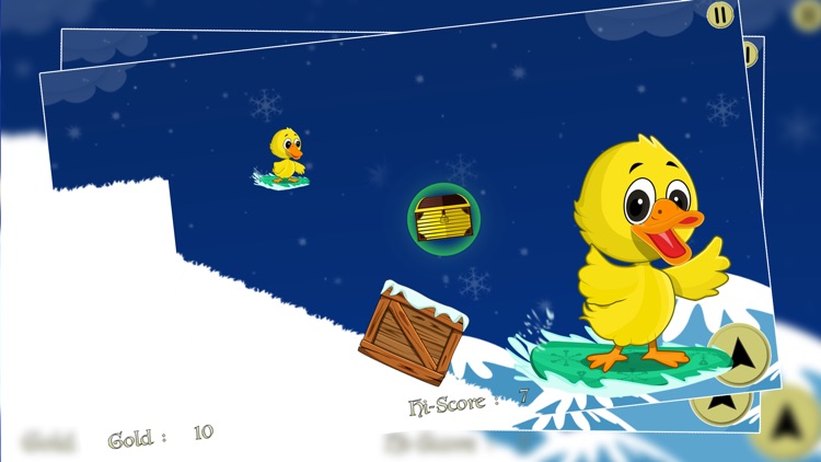 Snowboard Ice Duck : The Winter Cute Animal Fun Fast Race - Free