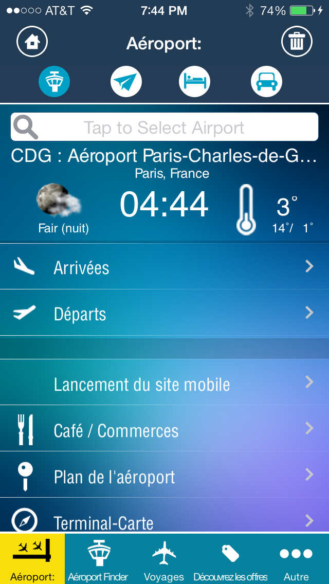 Paris Airport CDG Info + Radar