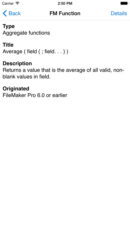 Reference for FileMaker