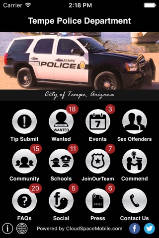 Tempe Police Department screenshot 2