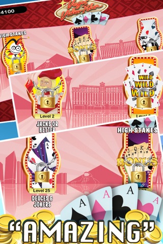 AAAA 4 Aces Poker - Las Vegas Video Poker Game screenshot 2
