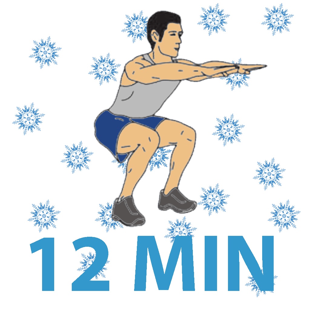 12 Min Pre Ski Workout - Prepare for the winter sports with Your Personal Fitness Trainer for Calisthenics exercises - Work from home, Lose weight, Stay fit! icon