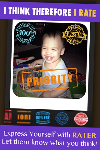 Rater - I Think Therefore I Rate Photo Stamper and Editor screenshot 2