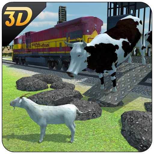 Animal Transport Train 3D – Cattle Transporter Simulation Game Icon