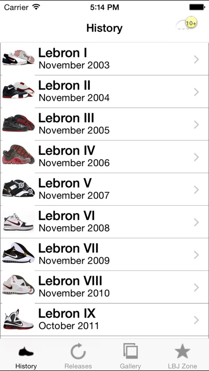 Lebron Shoe Edition - All Time Releases