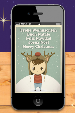 Tarjetas de navidad para niños en diferentes idiomas screenshot 2
