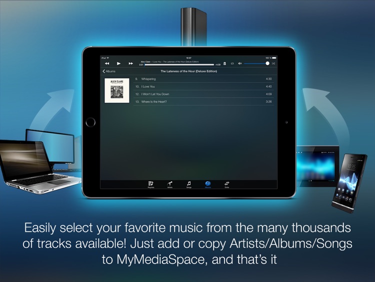 MyAudioStream HD Lite UPnP audio player and streamer for iPad