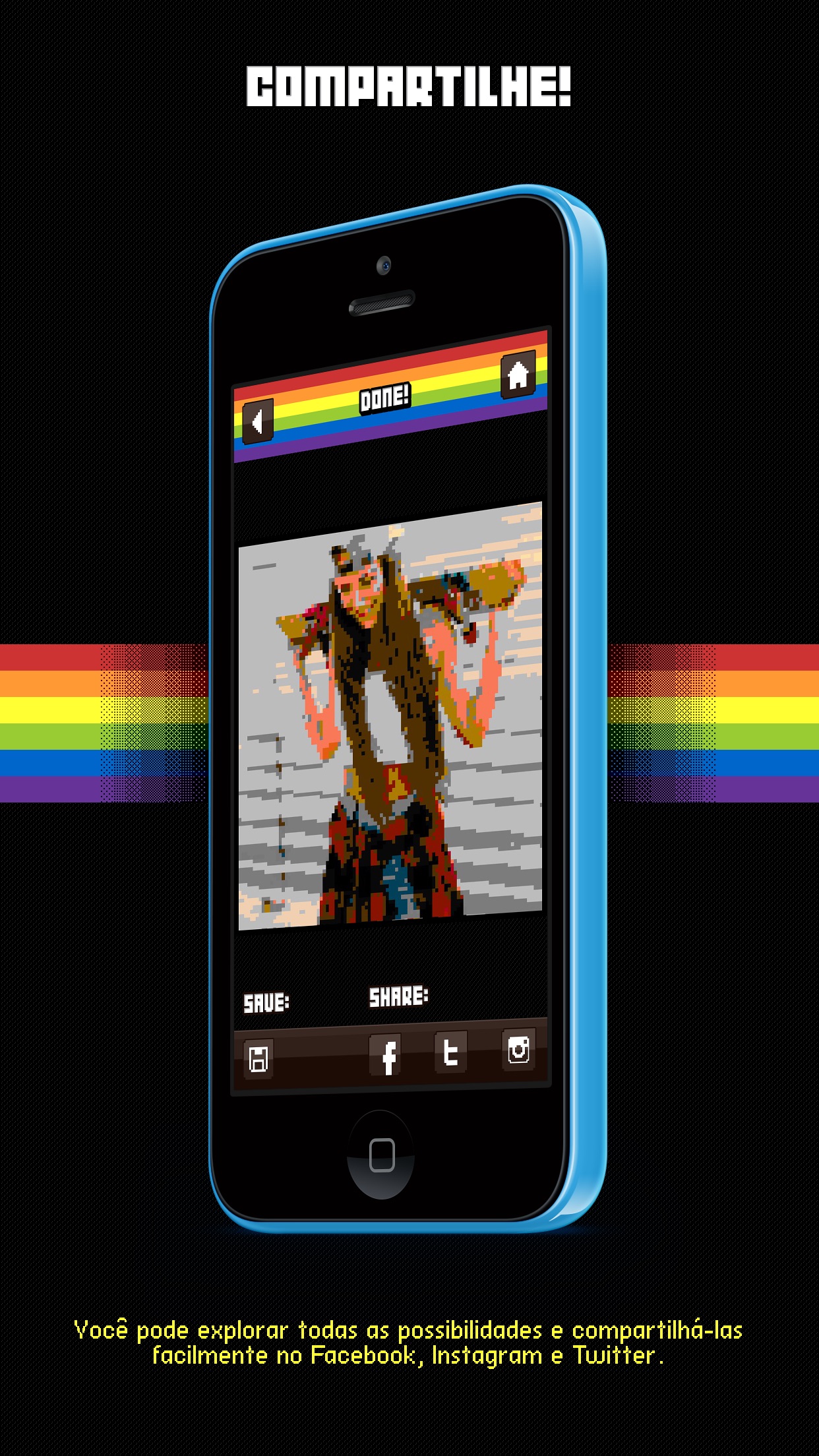 Screenshot do app Bitstagram