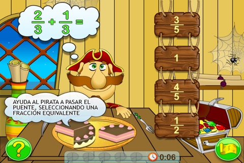 Fractions & Smart Pirates. Lite screenshot 4