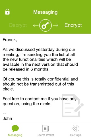 Wabiz Lite - Messages encryption and passwords wallet screenshot 3