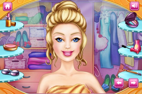 Celebrity Princess Wedding Bath & Makeover, Dress Up screenshot 2