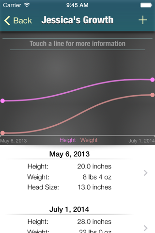 Watch Me Grow! - Baby Photo Album and Growth Chart screenshot 3