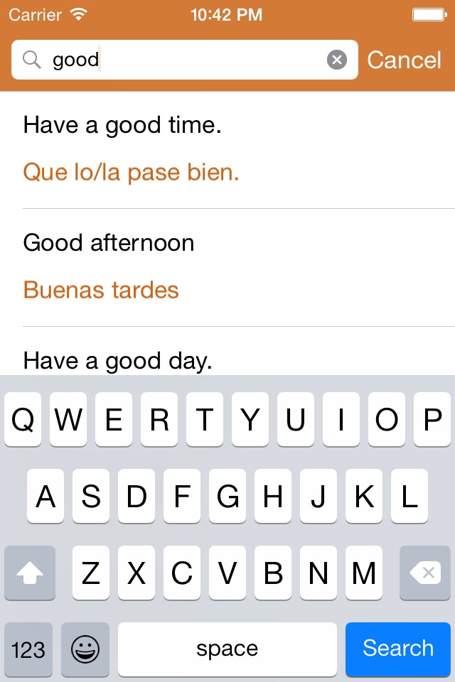 Spanish Phrasebook: Conversational Spanish screenshot 4