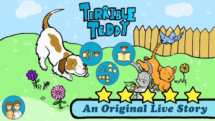 Terrible Teddy - An Original Kids Reading Book and 8 Fun Games for boys and girls by Live Story screenshot-0