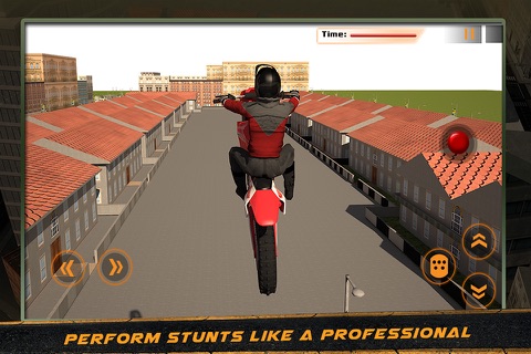 Crazy Motorcycle Roof Jumping 3D – Ride the motorbike to perform extreme stunts screenshot 2