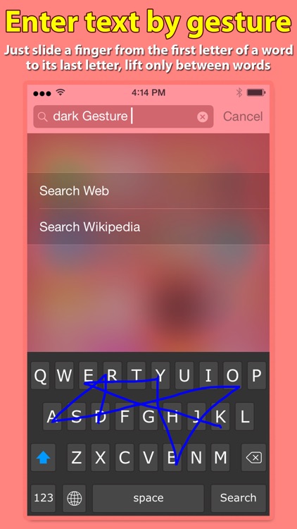 Gesture Keyboard ™ native keyboard extension for iOS 8