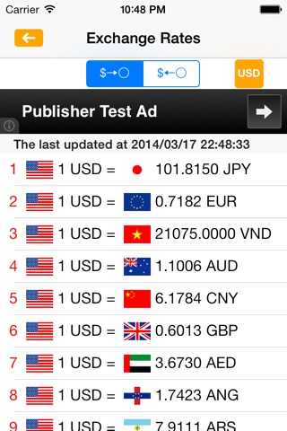Currency Exchange Today screenshot 2