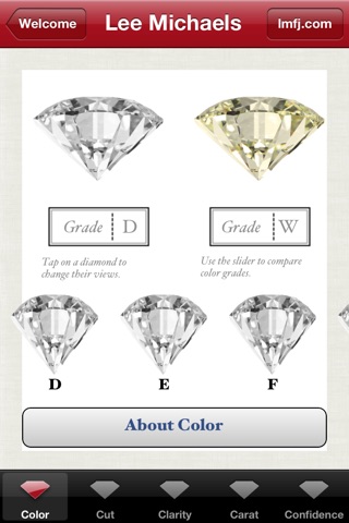 Lee Michaels Diamond Buying Guide screenshot 2