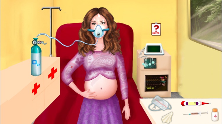 Pregnant Violetta at Ambulance