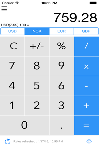 Bis Calculator screenshot 2