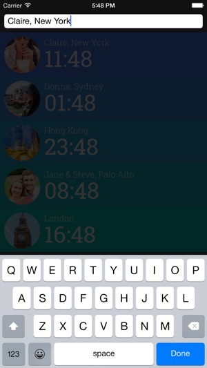 Friendly Clocks - Time Zones for Friends in Just 1 Swipe(圖4)-速報App