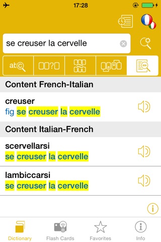 French <-> Italian Talking Dictionary Global Mondadori Langenscheidt screenshot 3