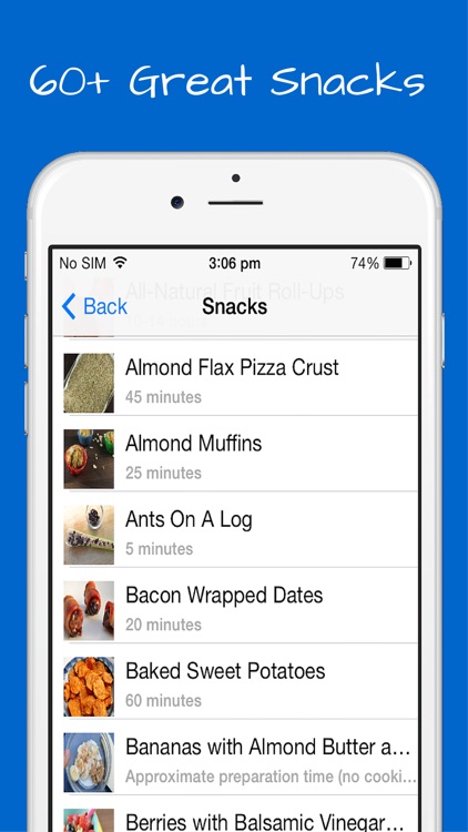 Paleo Snacks Recipes - Breakfast, Lunch and Appetizers with quick, easy and simple meals. screenshot-4