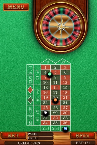 American Roulette Table Top Gambling Game screenshot 3