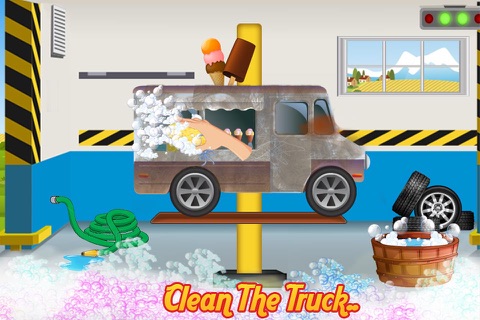 Ice Cream Truck Wash - Washing, cleaning & dirty car cleanup game screenshot 4