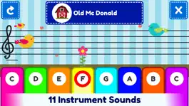 Game screenshot First Piano Nursery Rhymes - Play Along Keyboard apk