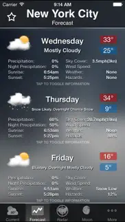 noaa weather and radar iphone screenshot 2