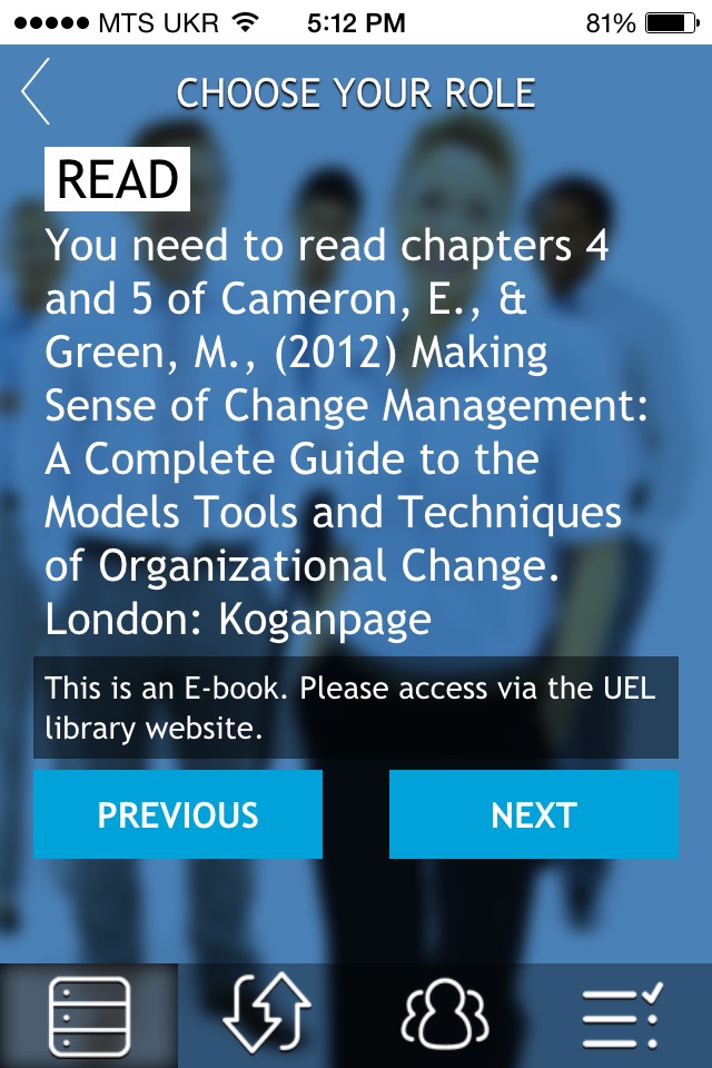 UEL MA Leadership in Education ET7734 screenshot 2