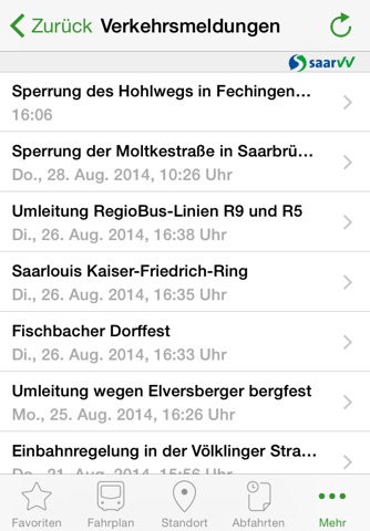 Saarfahrplan screenshot 4