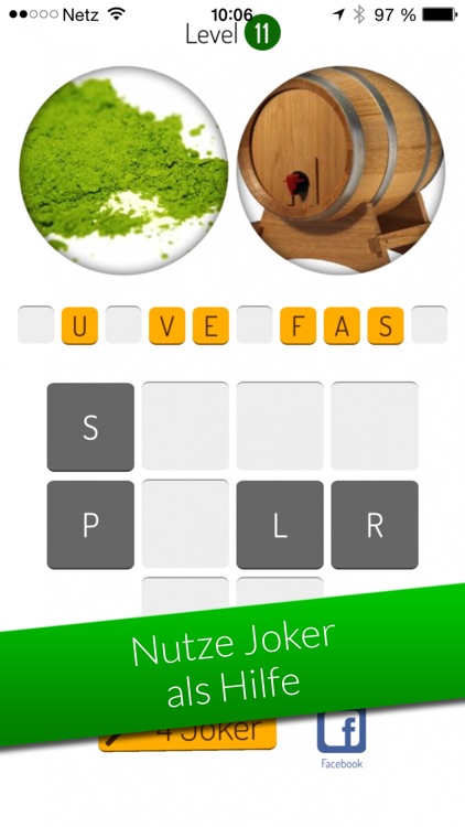 2 Bilder Wortspiel (schwer) - Die lustige Rätsel & Puzzle Quiz Spiel App von SpielAffe screenshot-4