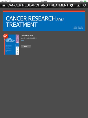 CANCER RESEARCH AND TREATMENT screenshot 2