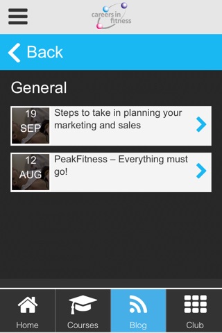 Careers in Fitness Global App screenshot 4