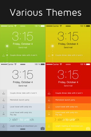 MemoLock - Notes on the lock screen, schedule screenshot 4