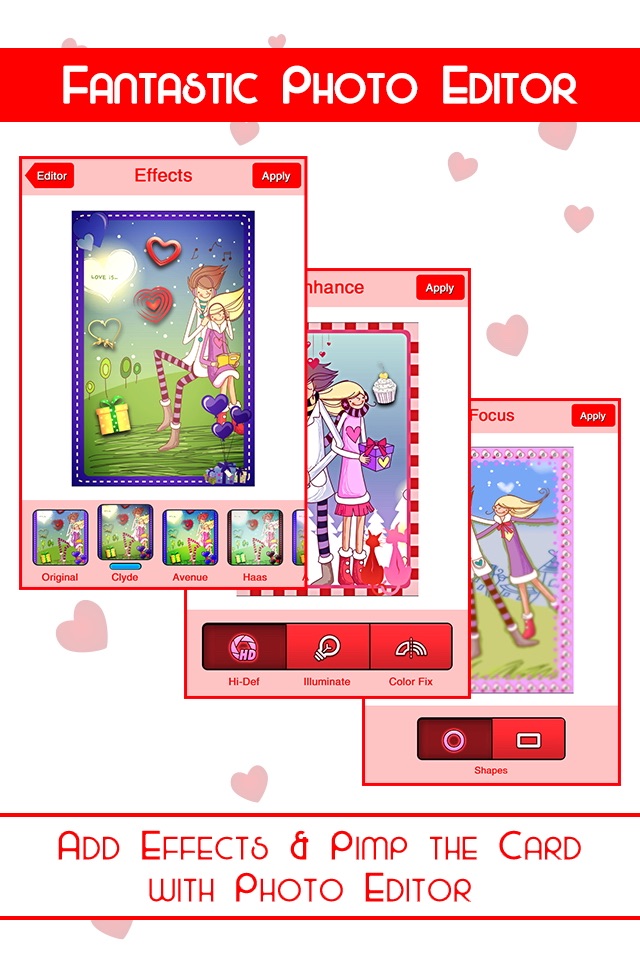 Romantic Card Maker - Love Cards, Romantic Ringtones, SMS & Valentine Countdown screenshot 4