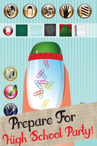 Style My Manicure High School Fashion Nails BFF Sparkles Club Game - Free App screenshot 2