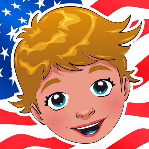 A USA Game for Children: Learn-ing with Boys and Girls of the United States America Icon