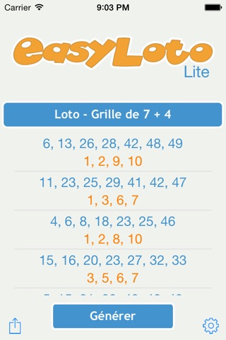 EasyLoto Lite screenshot 3